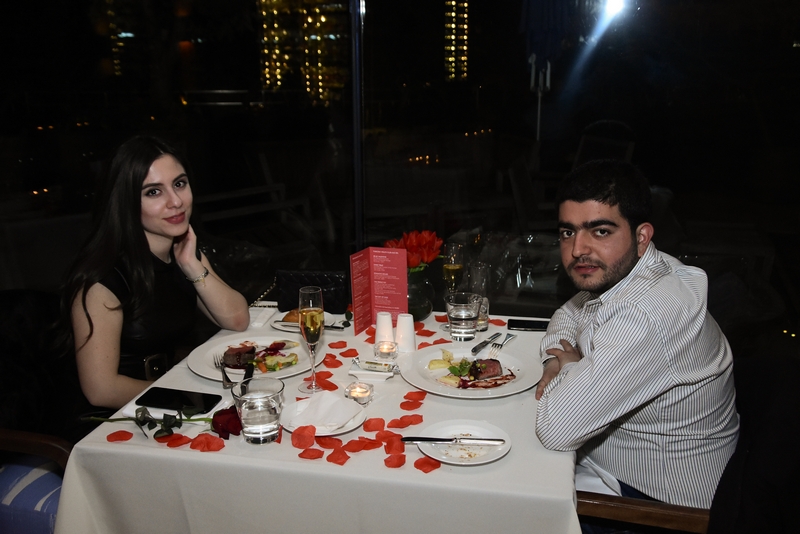 Love at le gray with an enchanting dinner at Indigo on the Roof